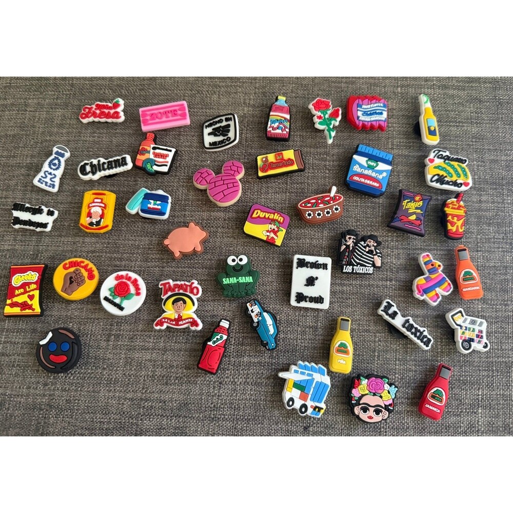 Lot of 40 Latino/ Hispanic Shoe Charms for Crocs
